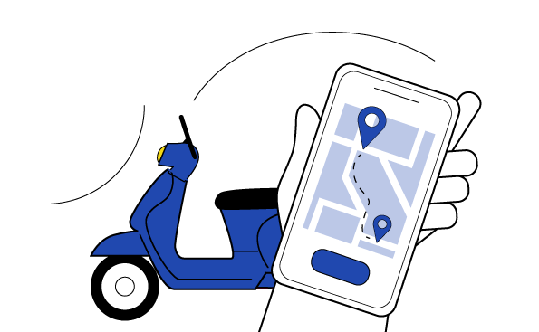 Illustration scooter contrôle technique moto